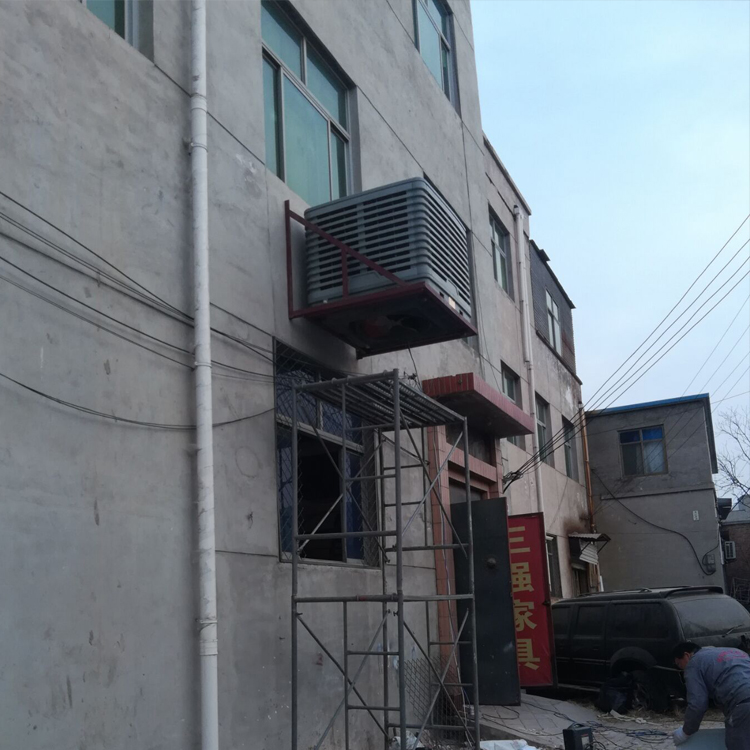 水簾水冷空調(diào)降溫系統(tǒng) 車間工廠蒸發(fā)式制冷冷氣機環(huán)保空調(diào)降溫系統(tǒng)的安裝方式和適用范圍：水簾水冷空調(diào)降溫系統(tǒng) 車間工廠蒸發(fā)式制冷冷氣機